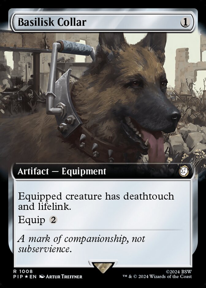 Basilisk Collar – Rare Magic: The Gathering card from Fallout (#1008)