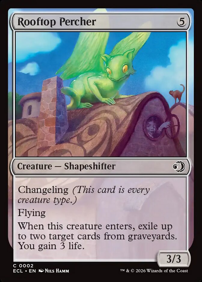 Rooftop Percher – Common Magic: The Gathering card from Lorwyn Eclipsed (#2)