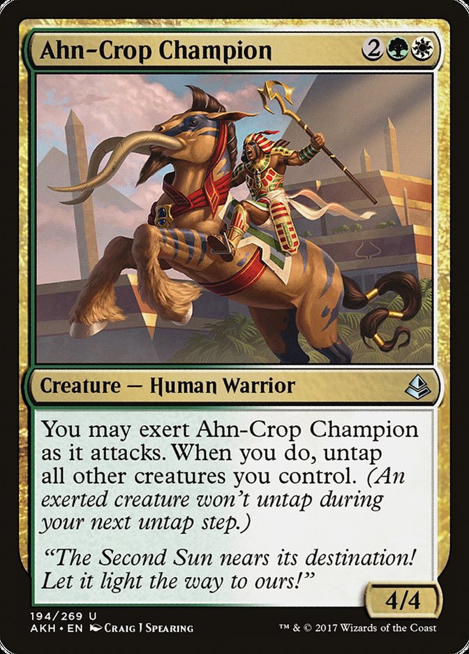 Ahn-Crop Champion – Uncommon Magic: The Gathering card from Amonkhet (#194)