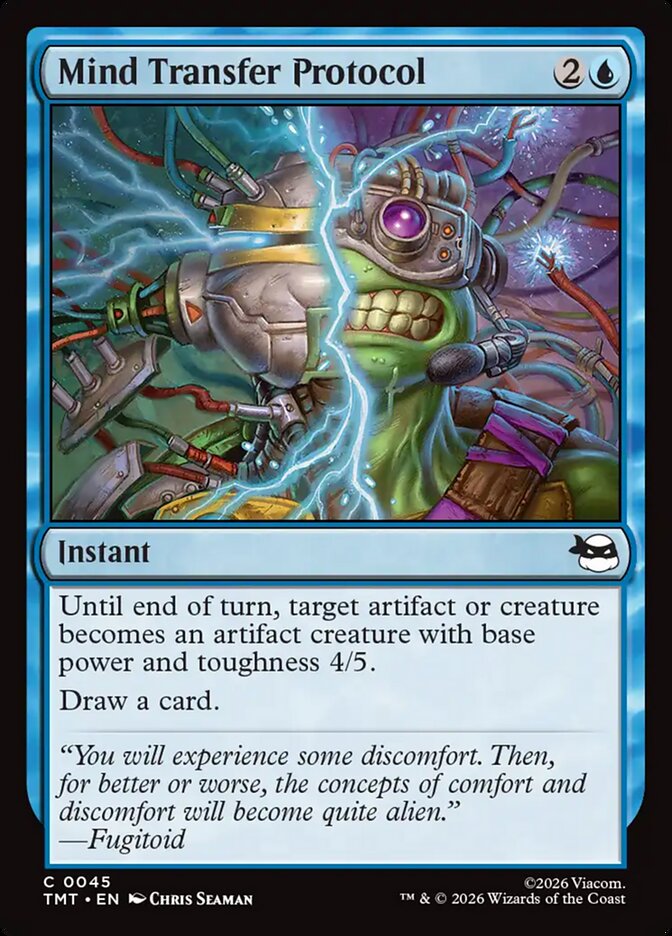 Mind Transfer Protocol – Common Magic: The Gathering card from Teenage Mutant Ninja Turtles (#45)
