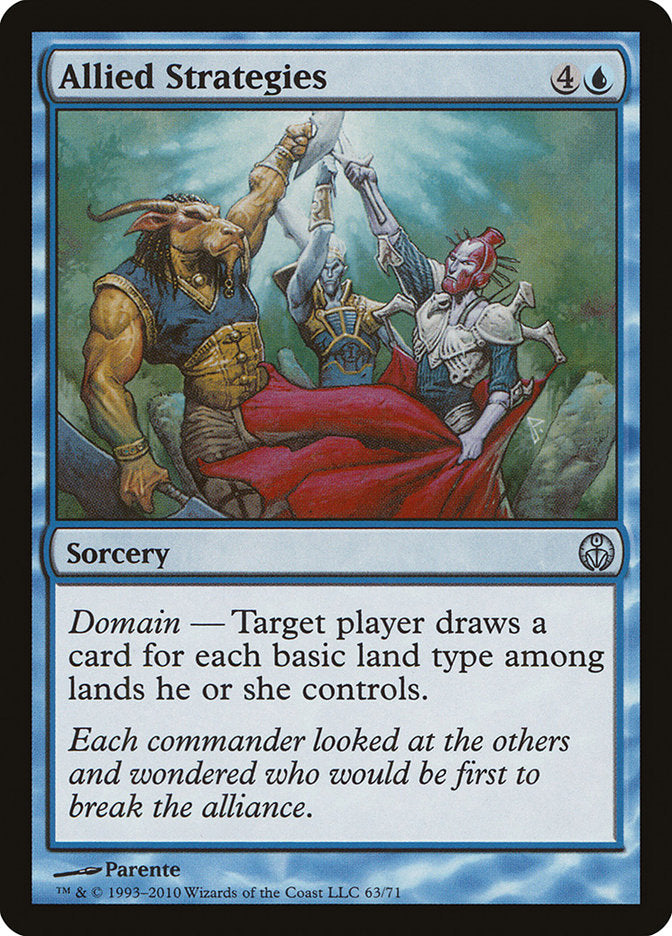 Allied Strategies – Uncommon Magic: The Gathering card from Duel Decks: Phyrexia vs. the Coalition (#63)
