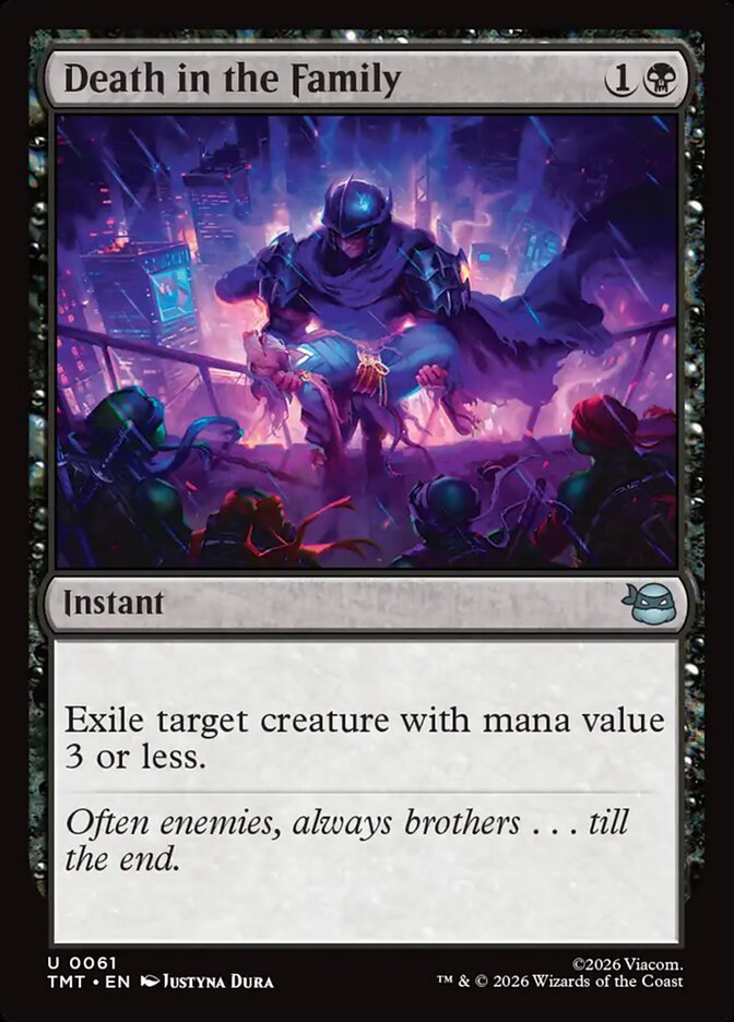Death in the Family – Uncommon Magic: The Gathering card from Teenage Mutant Ninja Turtles (#61)