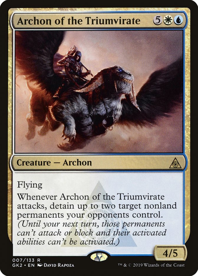 Archon of the Triumvirate – Rare Magic: The Gathering card from RNA Guild Kit (#7)