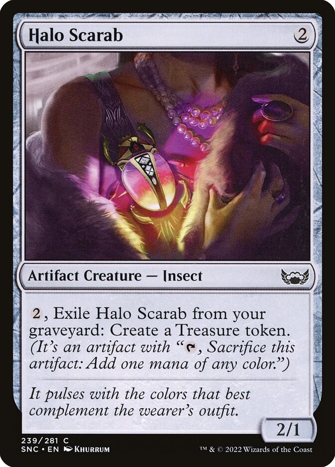 Halo Scarab – Common Magic: The Gathering card from Streets of New Capenna (#239)