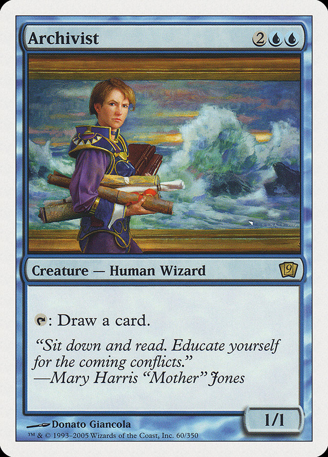 Archivist – Rare Magic: The Gathering card from Ninth Edition (#60)