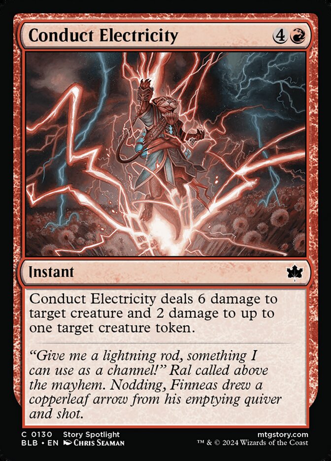 Conduct Electricity – Common Magic: The Gathering card from Bloomburrow (#130)