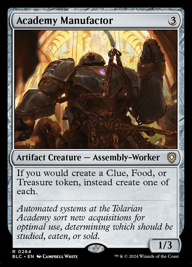 Academy Manufactor – Rare Magic: The Gathering card from Bloomburrow Commander (#264)