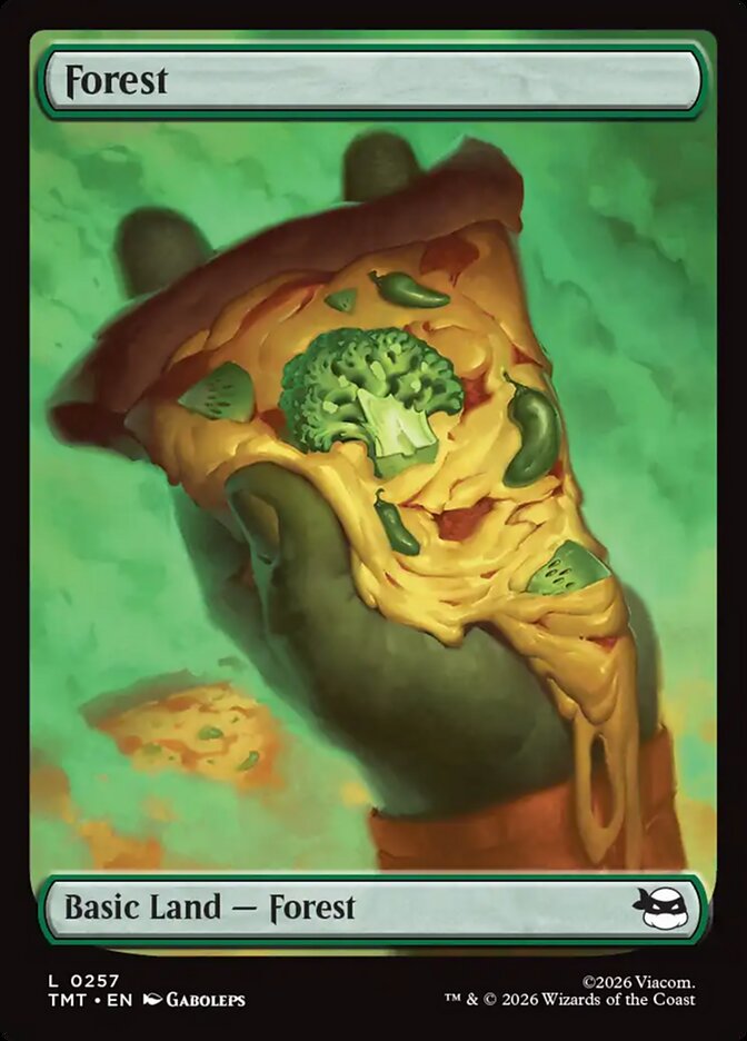 Forest – Common Magic: The Gathering card from Teenage Mutant Ninja Turtles (#257)