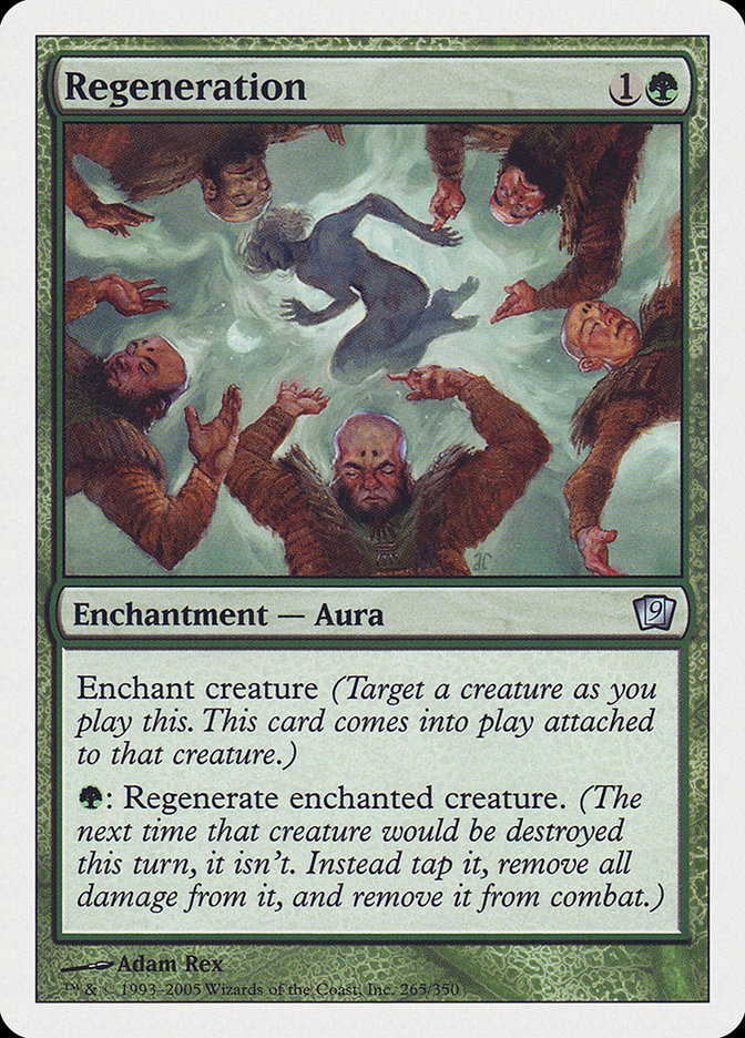 Regeneration – Uncommon Magic: The Gathering card from Ninth Edition (#265)