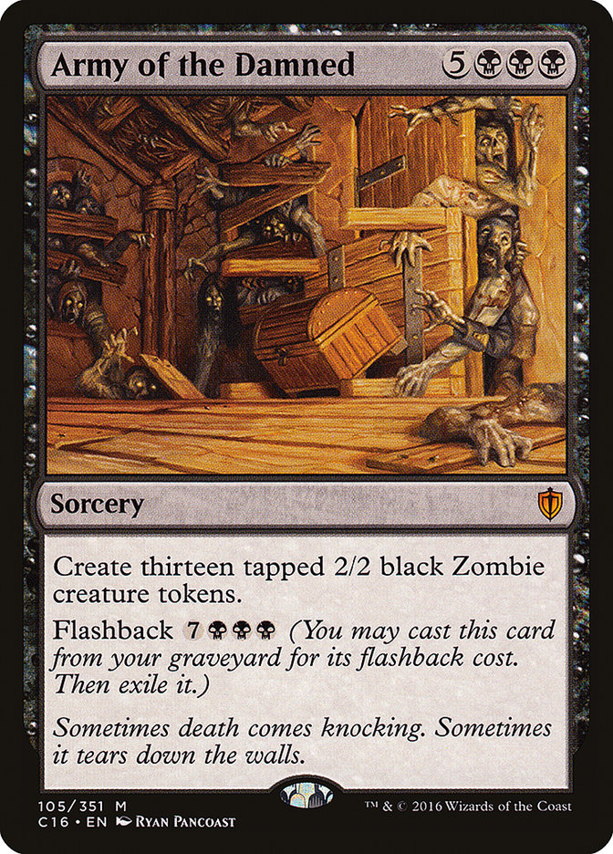 Army of the Damned – Mythic Magic: The Gathering card from Commander 2016 (#105)