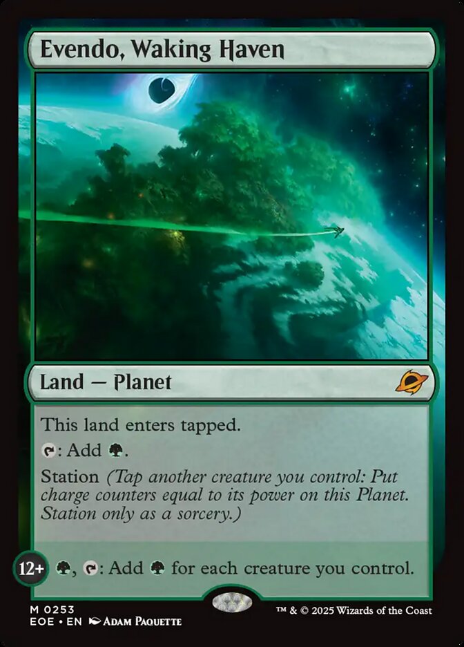 Evendo, Waking Haven – Mythic Magic: The Gathering card from Edge of Eternities (#253)