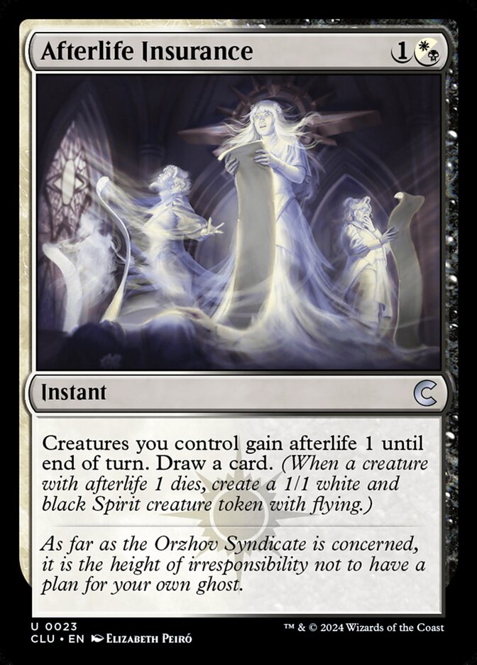 Afterlife Insurance – Uncommon Magic: The Gathering card from Ravnica: Clue Edition (#23)