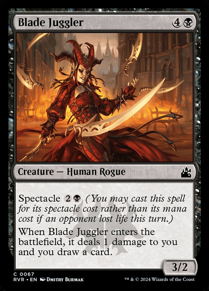 Blade Juggler – Common Magic: The Gathering card from Ravnica Remastered (#67)