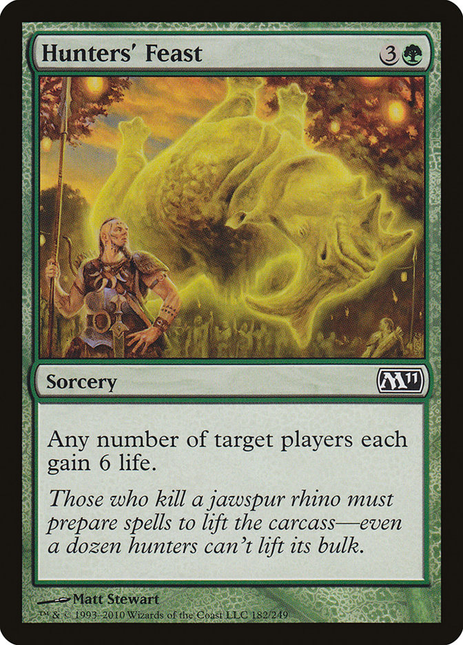 Hunters' Feast – Common Magic: The Gathering card from Magic 2011 (#182)