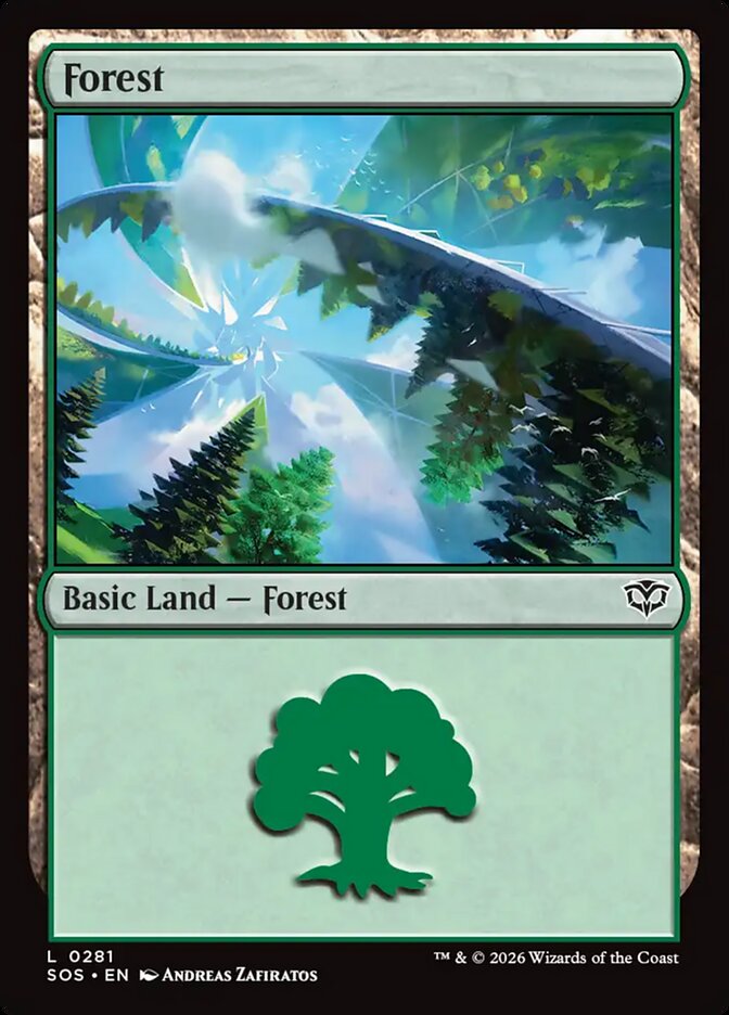 Forest – Common Magic: The Gathering card from Secrets of Strixhaven (#281)