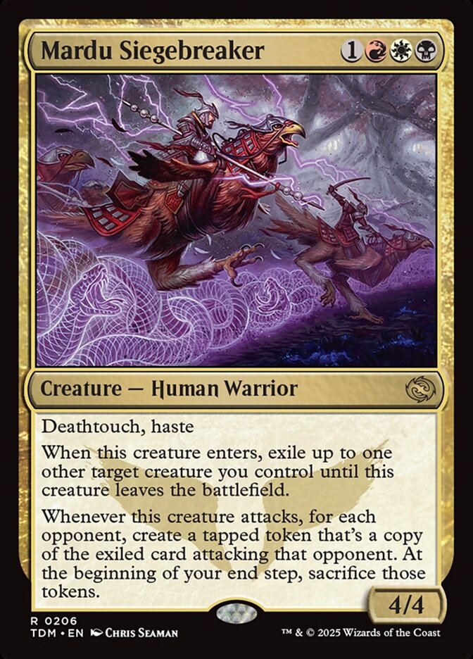 Mardu Siegebreaker – Rare Magic: The Gathering card from Tarkir: Dragonstorm (#206)