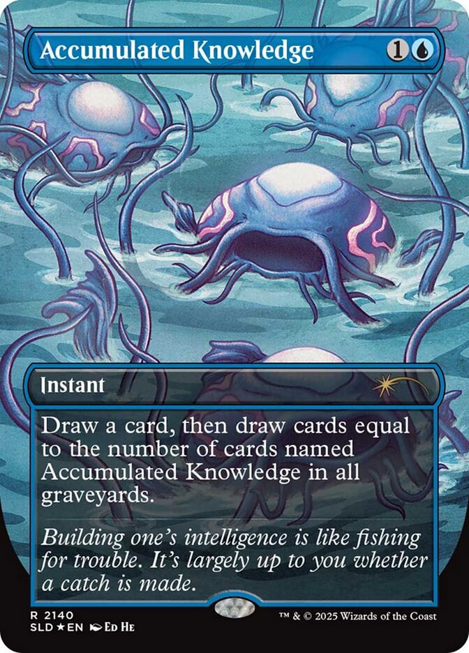 Accumulated Knowledge – Rare Magic: The Gathering card from Secret Lair Drop (#2140)