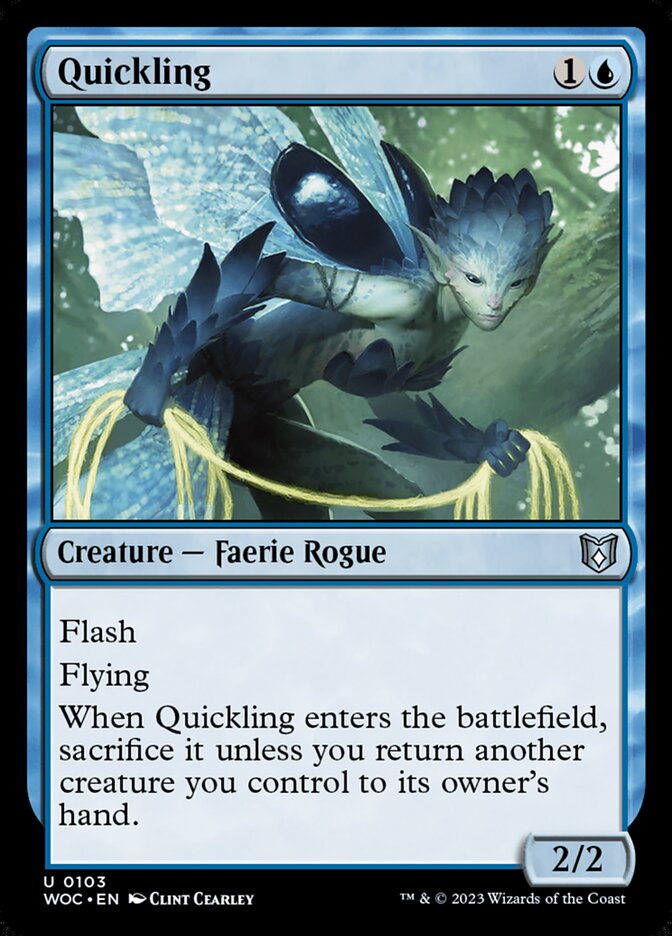 Quickling – Uncommon Magic: The Gathering card from Wilds of Eldraine Commander (#103)