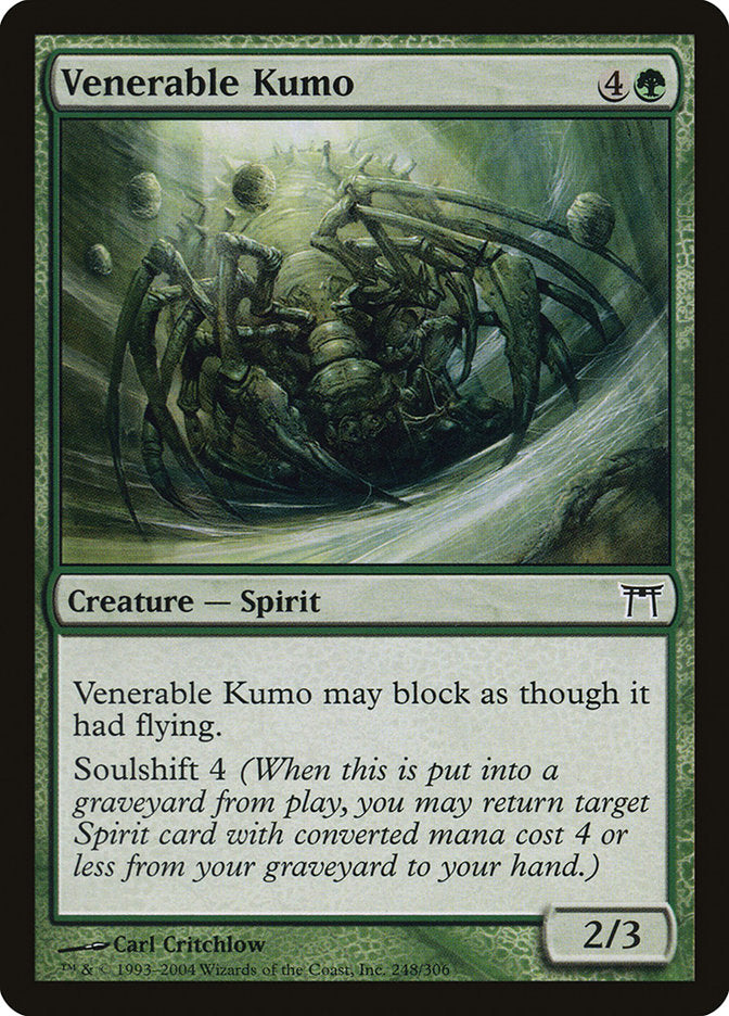 Venerable Kumo – Common Magic: The Gathering card from Champions of Kamigawa (#248)