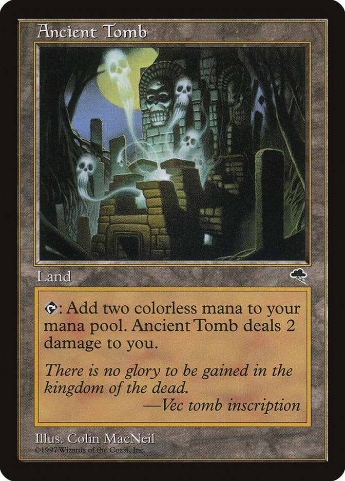 Ancient Tomb – Uncommon Magic: The Gathering card from Tempest (#315)