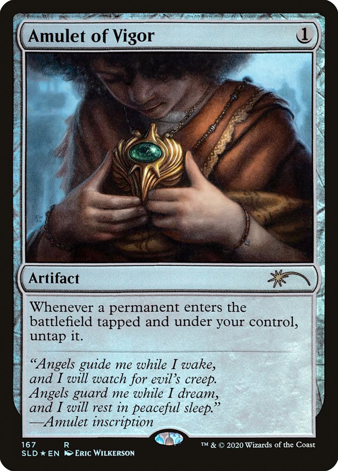 Amulet of Vigor – Rare Magic: The Gathering card from Secret Lair Drop (#167)