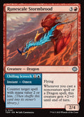 Runescale Stormbrood // Chilling Screech – Uncommon Magic: The Gathering card from Tarkir: Dragonstorm (#221)
