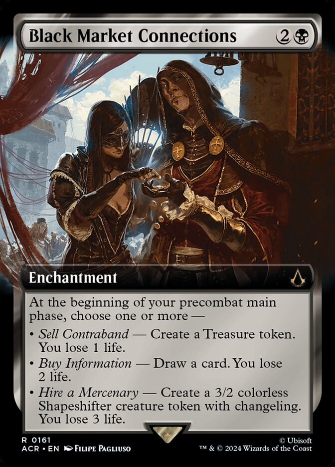 Black Market Connections – Rare Magic: The Gathering card from Assassin's Creed (#161)