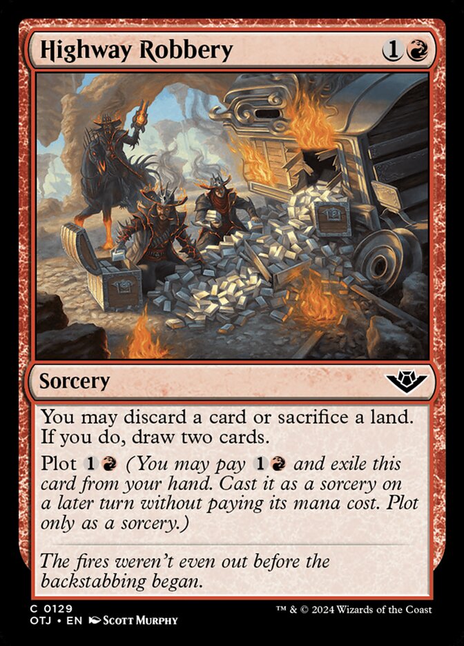 Highway Robbery – Common Magic: The Gathering card from Outlaws of Thunder Junction (#129)