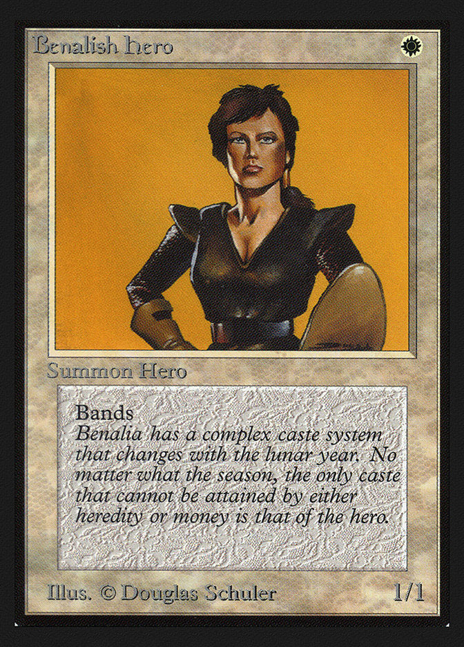 Benalish Hero – Common Magic: The Gathering card from Intl. Collectors' Edition (#4)