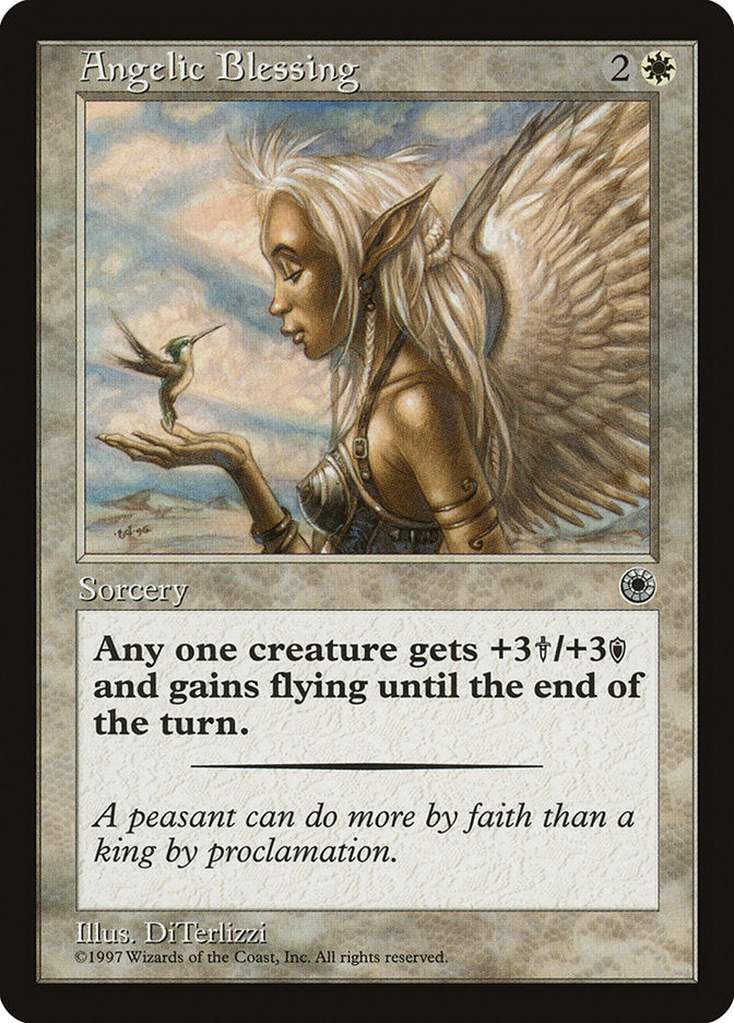 Angelic Blessing – Common Magic: The Gathering card from Portal (#2)