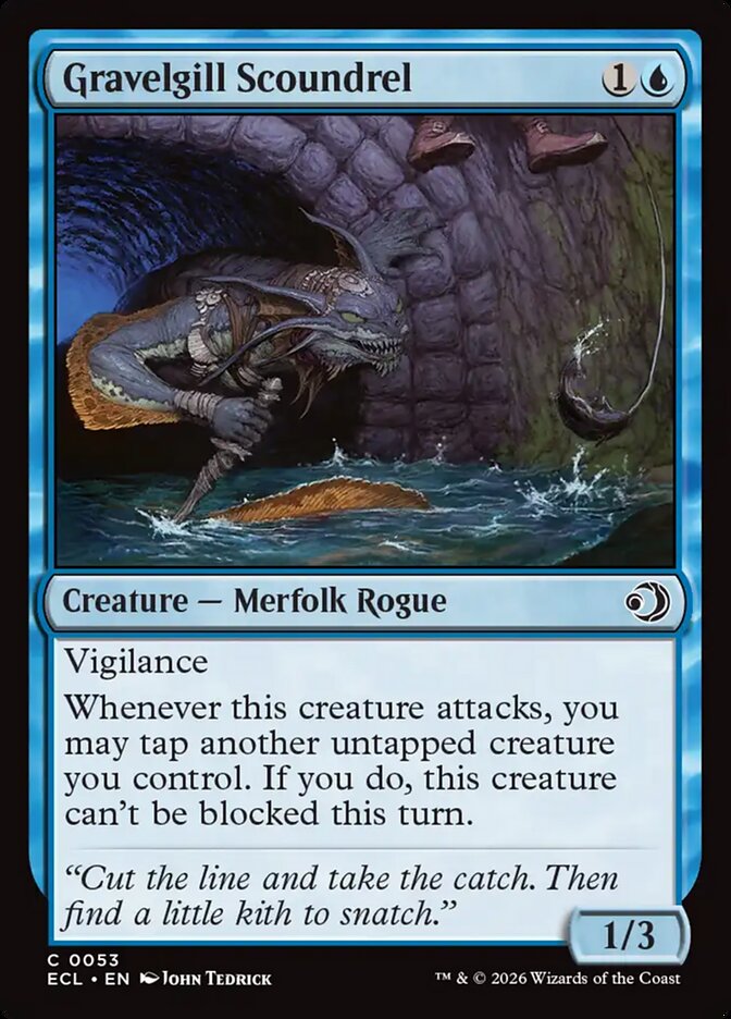 Gravelgill Scoundrel – Common Magic: The Gathering card from Lorwyn Eclipsed (#53)