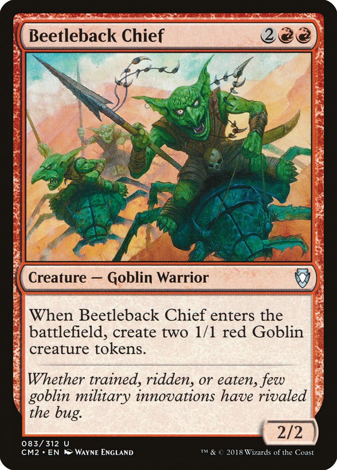 Beetleback Chief – Uncommon Magic: The Gathering card from Commander Anthology Volume II (#83)