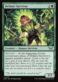 Defiant Survivor – Uncommon Magic: The Gathering card from Duskmourn: House of Horror (#175)