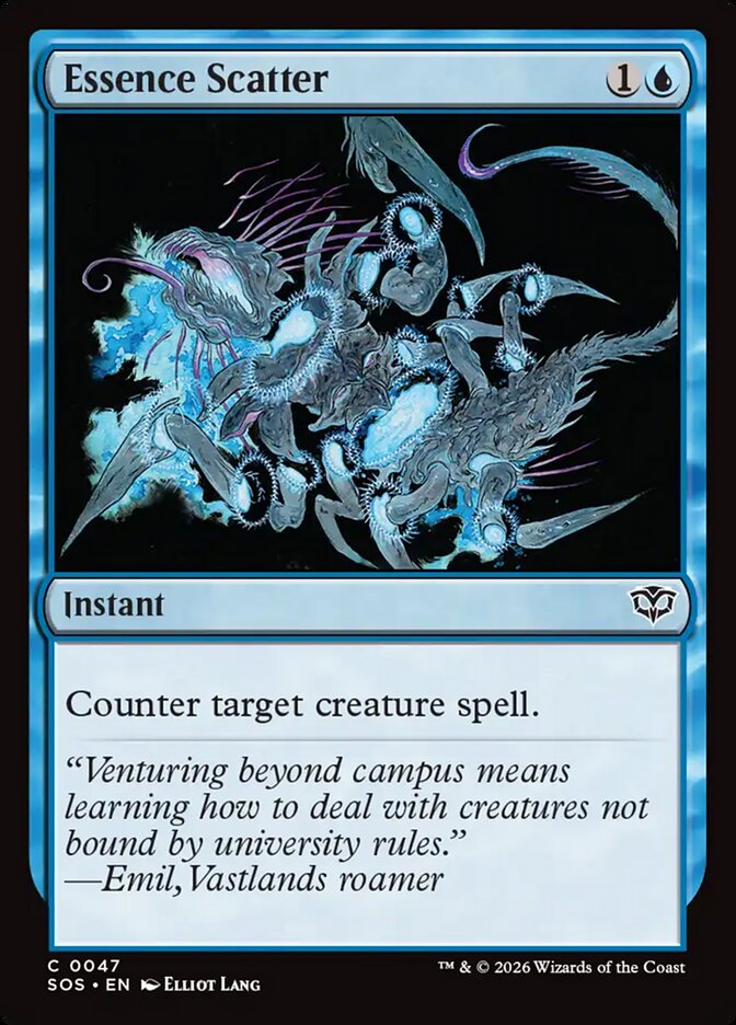 Essence Scatter – Common Magic: The Gathering card from Secrets of Strixhaven (#47)