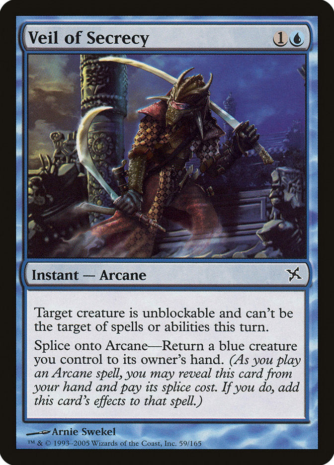 Veil of Secrecy – Common Magic: The Gathering card from Betrayers of Kamigawa (#59)