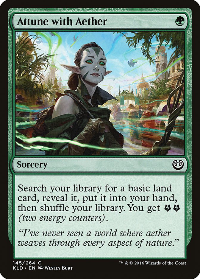 Attune with Aether – Common Magic: The Gathering card from Kaladesh (#145)
