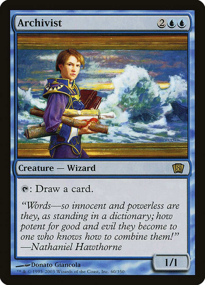 Archivist – Rare Magic: The Gathering card from Eighth Edition (#60★)