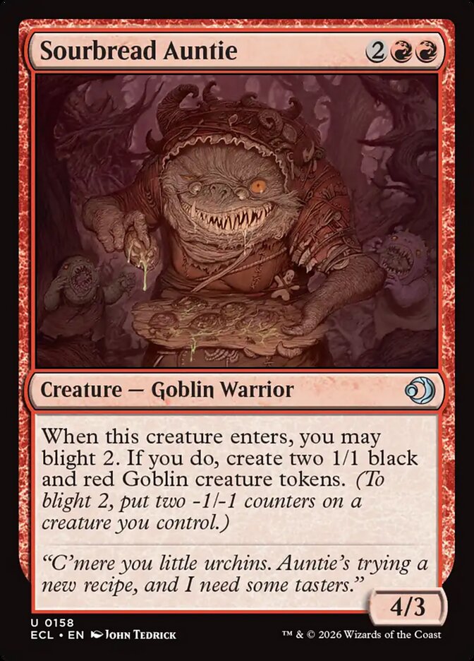 Sourbread Auntie – Uncommon Magic: The Gathering card from Lorwyn Eclipsed (#158)