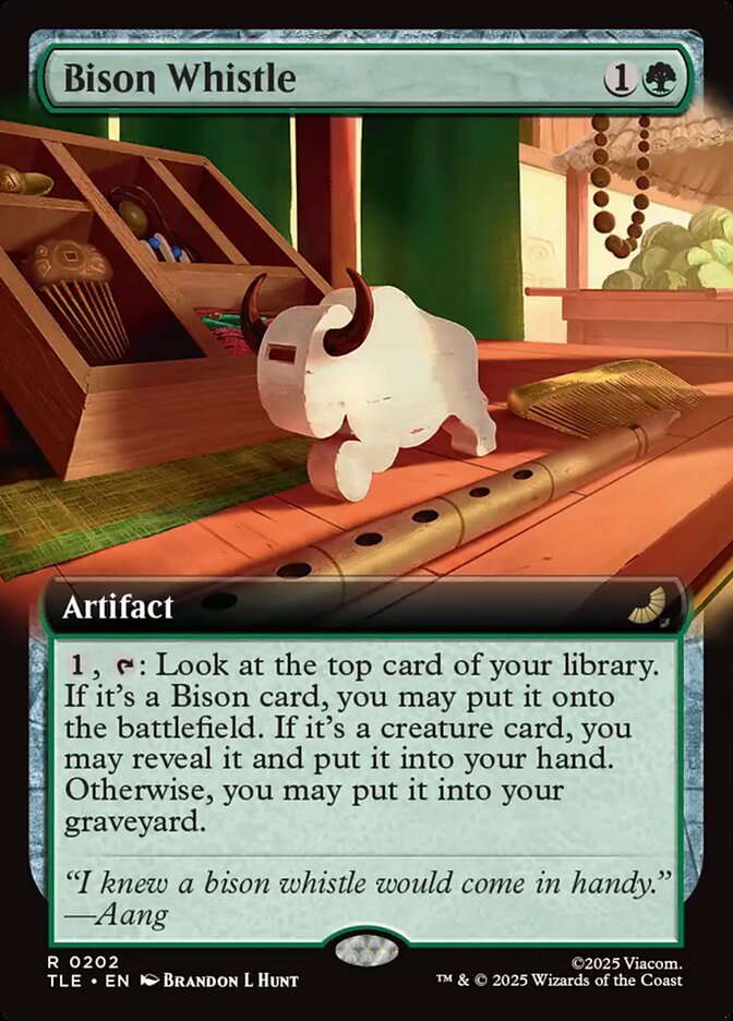 Bison Whistle – Rare Magic: The Gathering card from Avatar: The Last Airbender Eternal (#202)