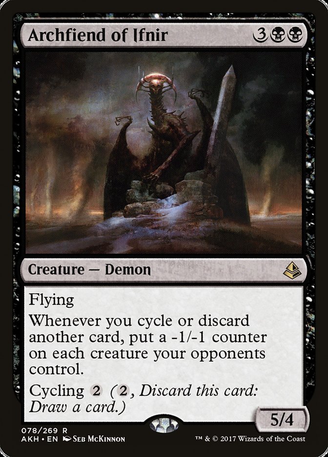 Archfiend of Ifnir – Rare Magic: The Gathering card from Amonkhet (#78)