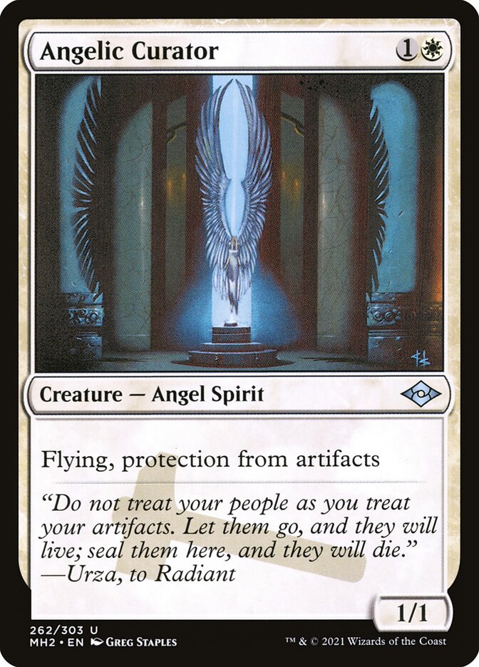 Angelic Curator – Uncommon Magic: The Gathering card from Modern Horizons 2 (#262)