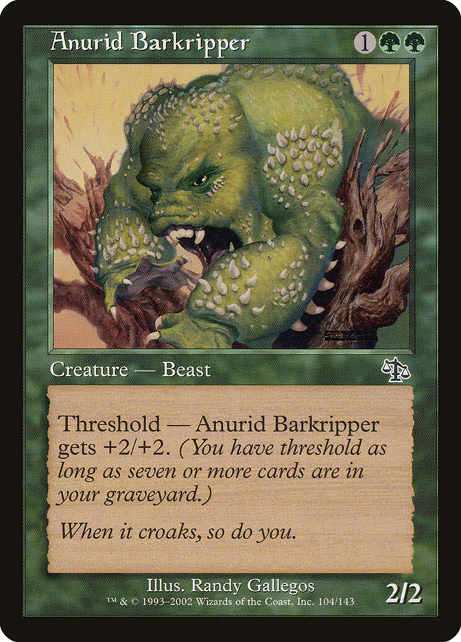 Anurid Barkripper – Common Magic: The Gathering card from Judgment (#104)