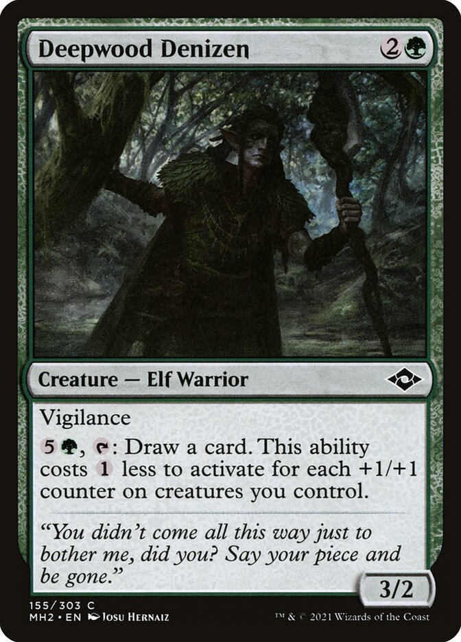Deepwood Denizen – Common Magic: The Gathering card from Modern Horizons 2 (#155)
