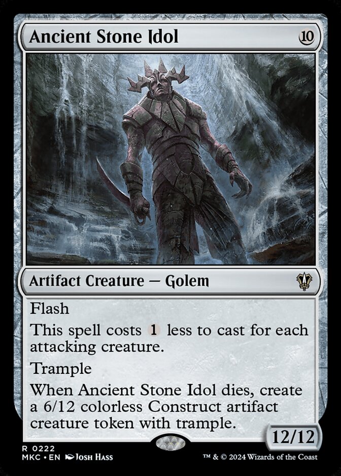 Ancient Stone Idol – Rare Magic: The Gathering card from Murders at Karlov Manor Commander (#222)