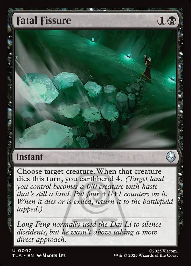Fatal Fissure – Uncommon Magic: The Gathering card from Avatar: The Last Airbender (#97)