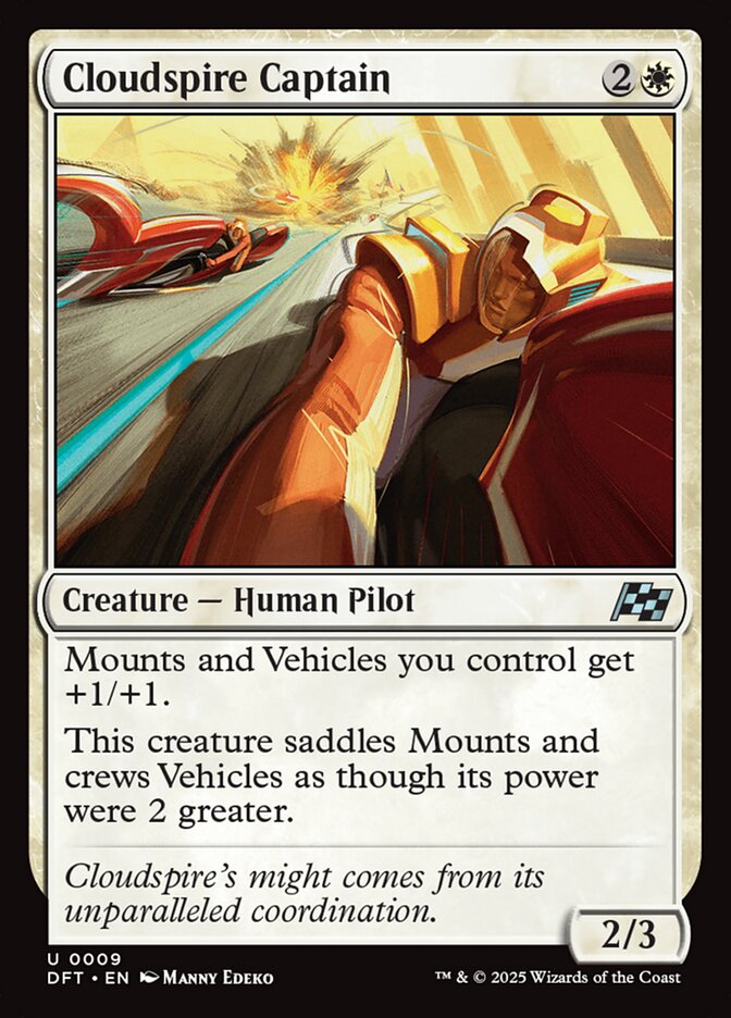 Cloudspire Captain – Uncommon Magic: The Gathering card from Aetherdrift (#9)