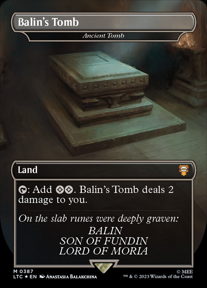 Ancient Tomb – Mythic Magic: The Gathering card from Tales of Middle-earth Commander (#387)