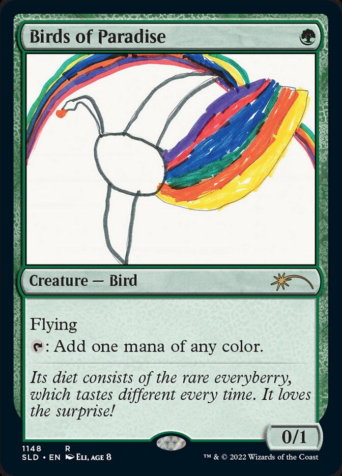 Birds of Paradise – Rare Magic: The Gathering card from Secret Lair Drop (#1148)