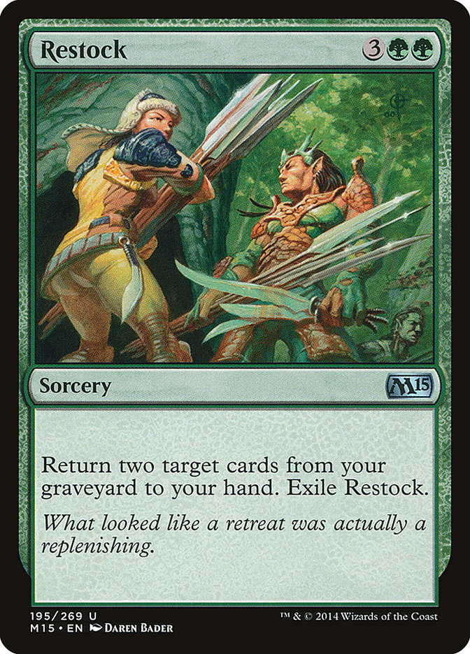 Restock – Uncommon Magic: The Gathering card from Magic 2015 (#195)