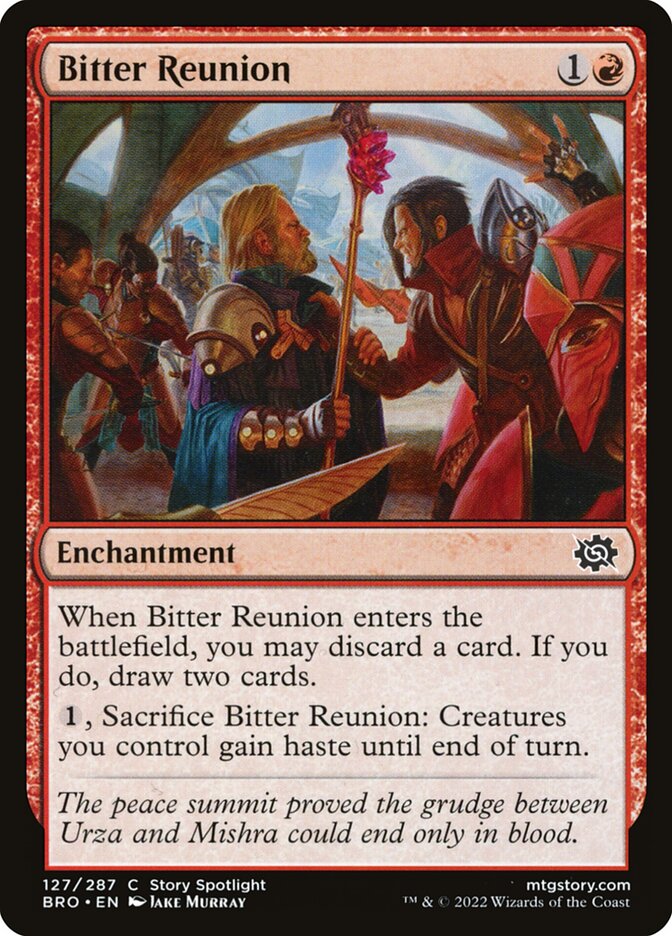 Bitter Reunion – Common Magic: The Gathering card from The Brothers' War (#127)